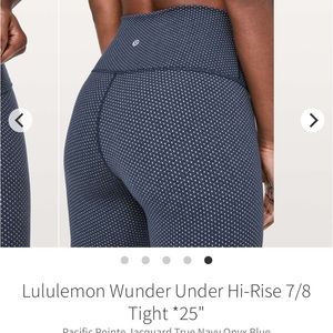 Lululemon wunder under high rise tights